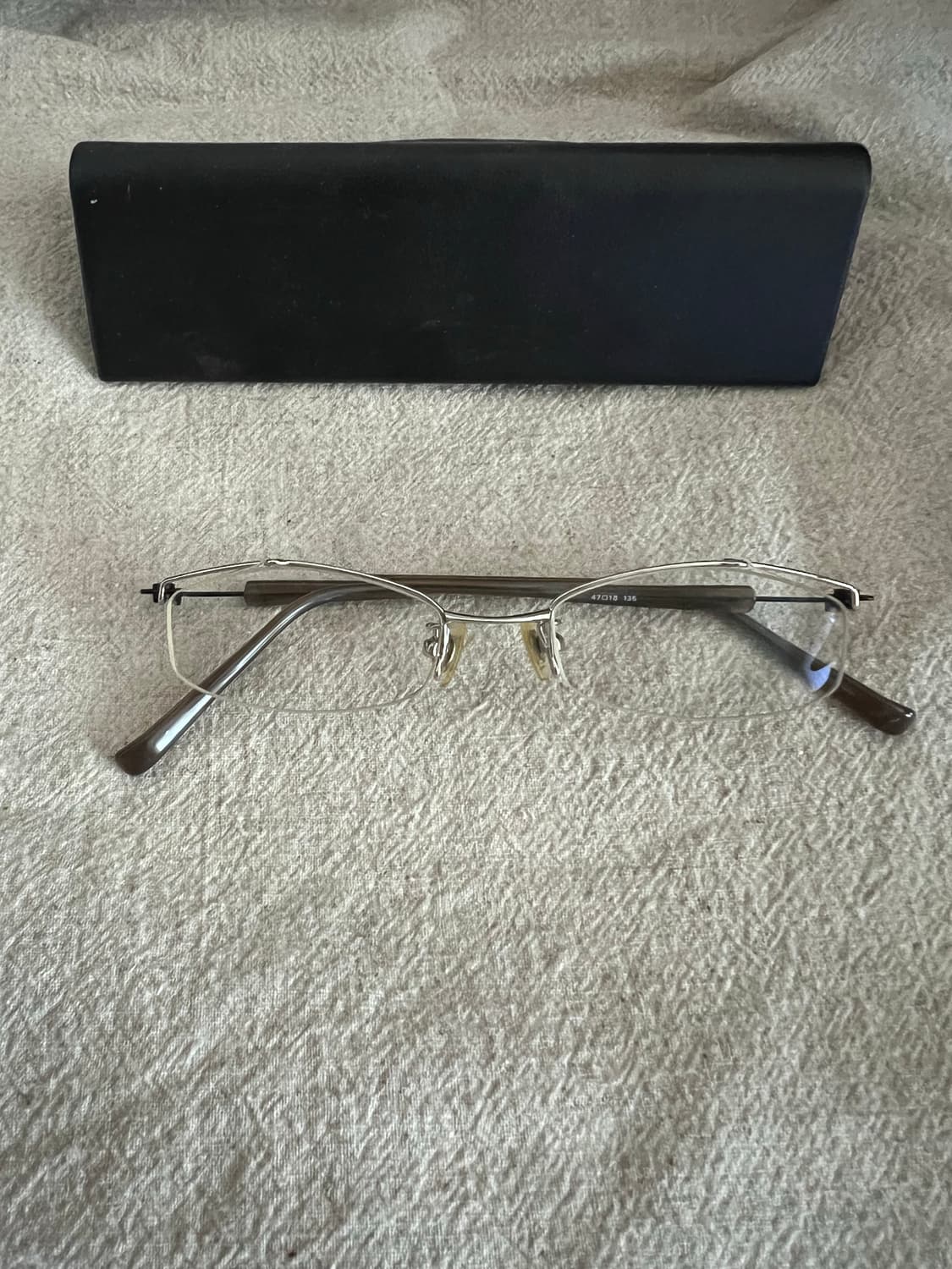 일본 빈티지 안경 반무테 긱시크 상품이미지1