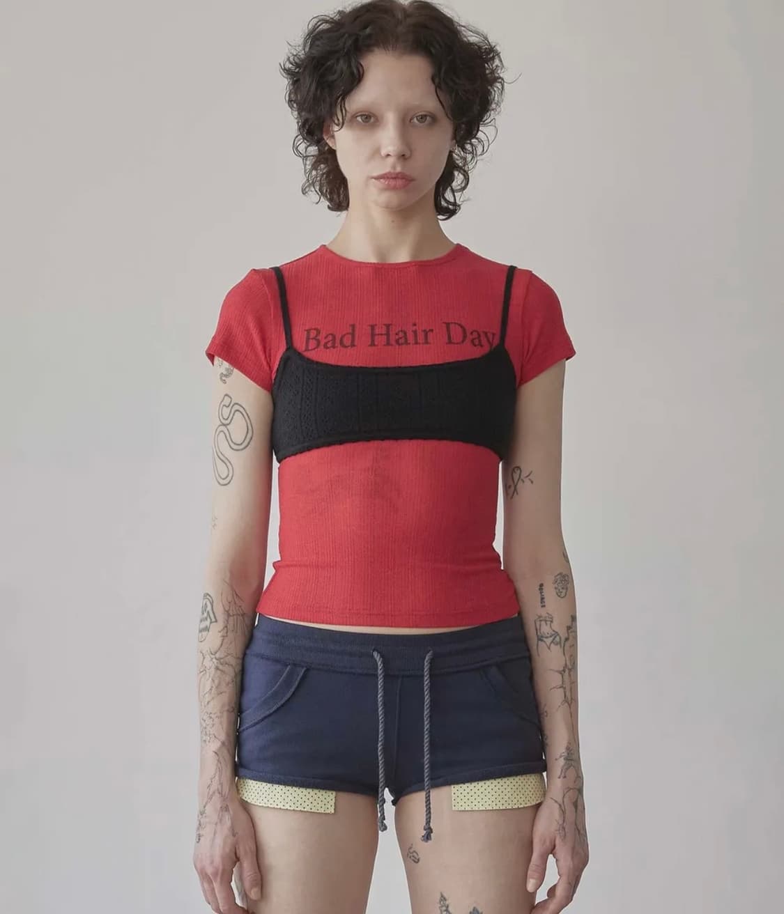 스컬프터 블랙 니트 뷔스티에 나시 브라탑 상품이미지1