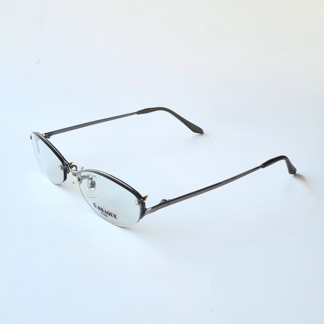 데드스탁 빈티지 메탈 캣아이 무테 안경테 716 상품이미지1