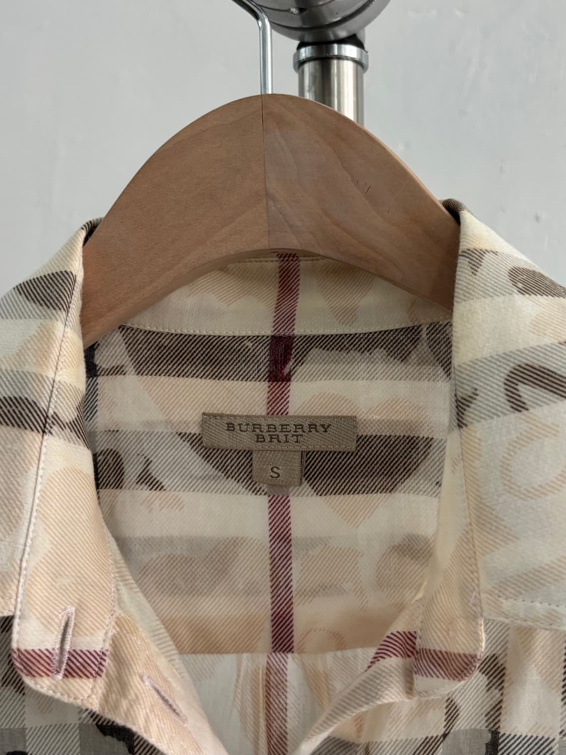 Burberry 버버리 브릿 하트패턴 코튼 셔츠 블라우스 상품이미지5