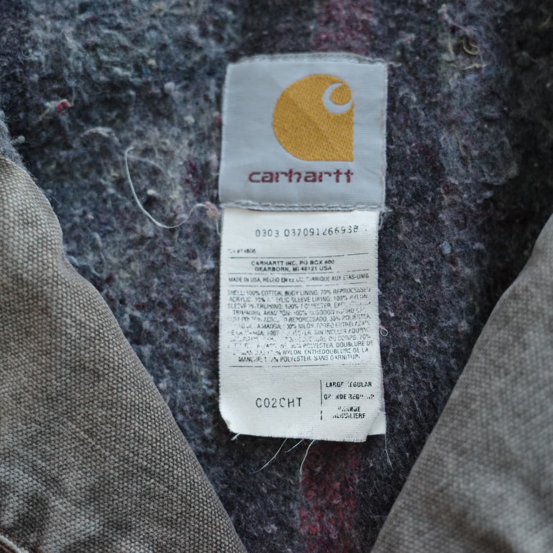 00s 칼하트 C02 CHT 초어  자켓 MADE IN USA 상품이미지3