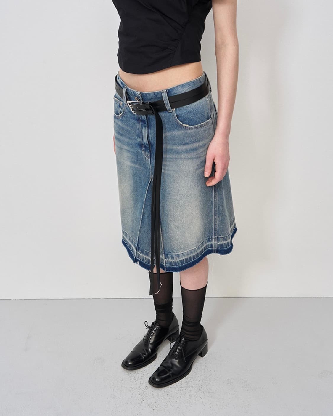 LCDC  WESTERN STRAP BELT BLACK 상품이미지2