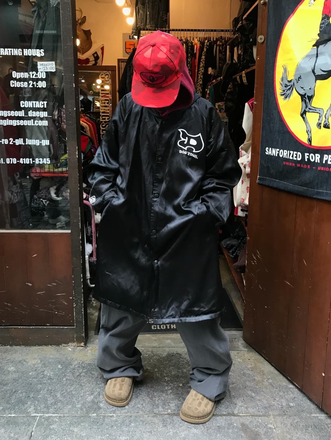 Dog Town Embroidery Patch Satin Long Jk 상품이미지3