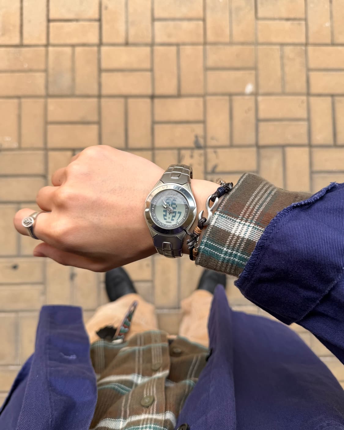 00s Casio 카시오 데이터뱅크 메탈 쿼츠 상품이미지1