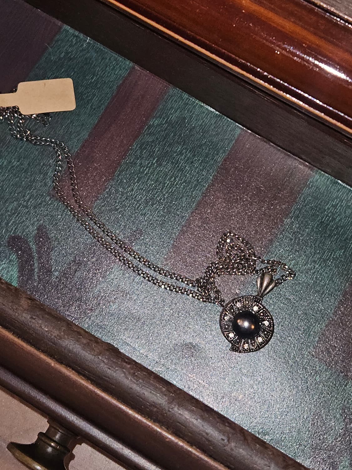 Vintage black pearl necklace 상품이미지2