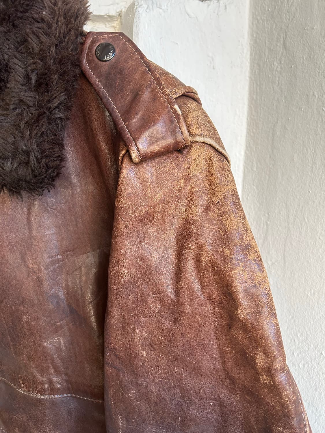 80‘s Schott 쇼트 G-1 가죽자켓 상품이미지3