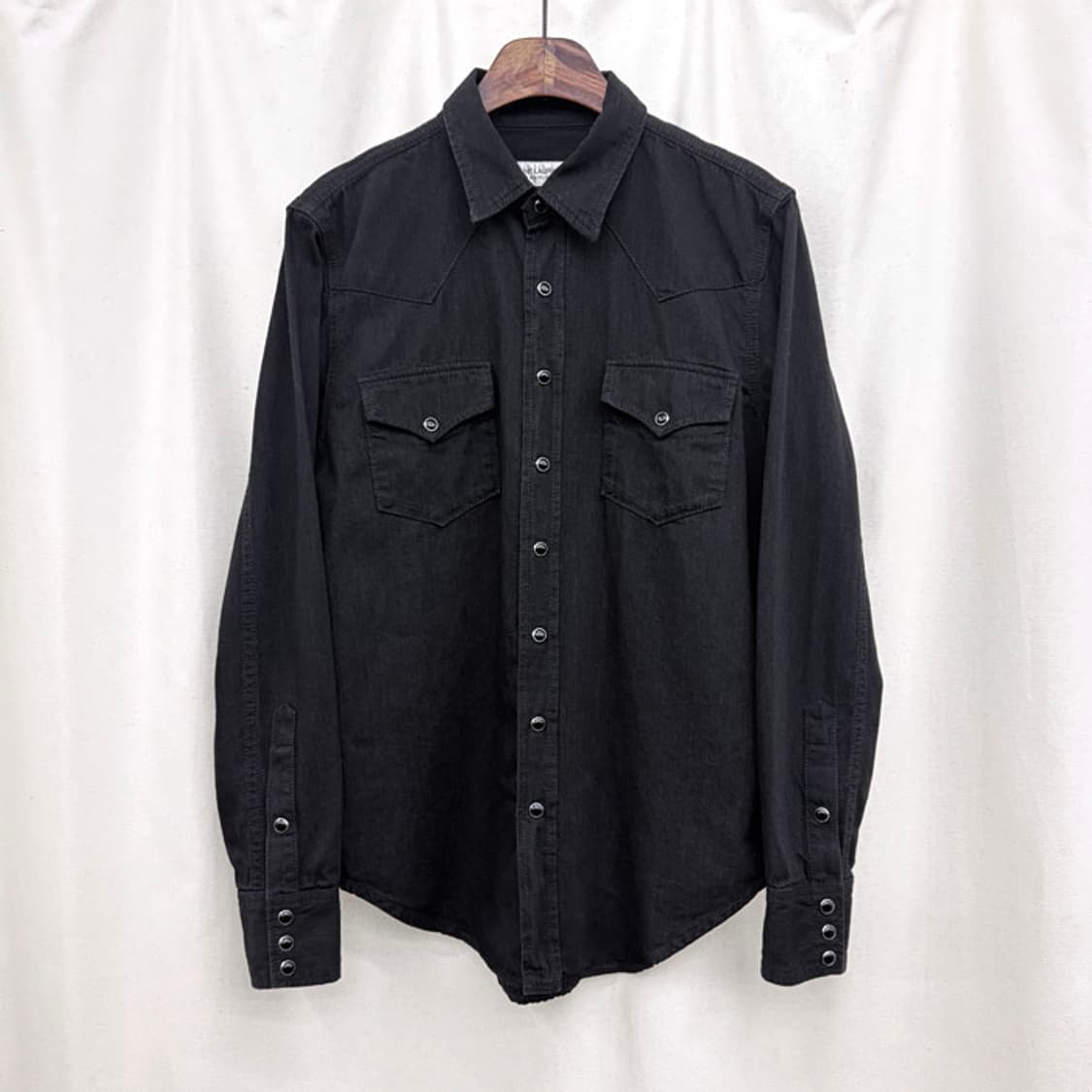생로랑 블랙 데님 웨스턴 셔츠 상품이미지1