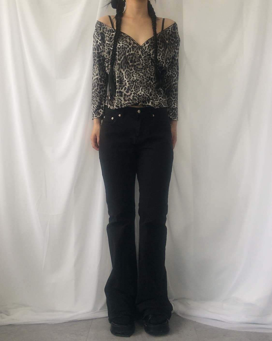 Leopard pattern sleeve 상품이미지6
