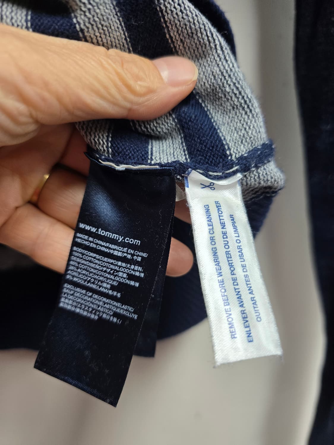 타미힐피거 니트 긴팔티 S(95) 상품이미지5