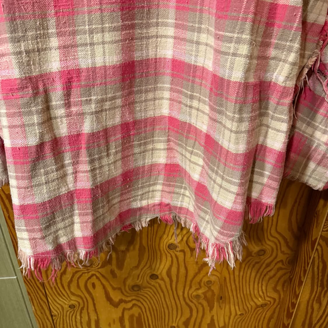 R13(알써틴,알썰틴) 버튼업 체크 셔츠 자켓 판매 합니다. 상품이미지10