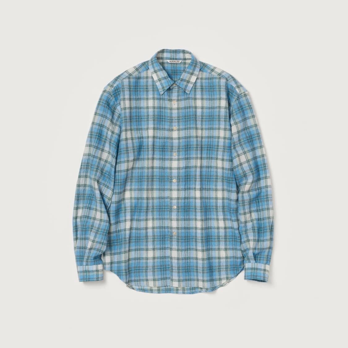 AURALEE 에어리 울 체크 셔츠 (4) 상품이미지1