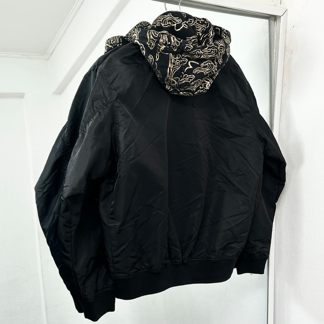 에비수 레이어드 플레임 후드 봄버 자켓 상품이미지5