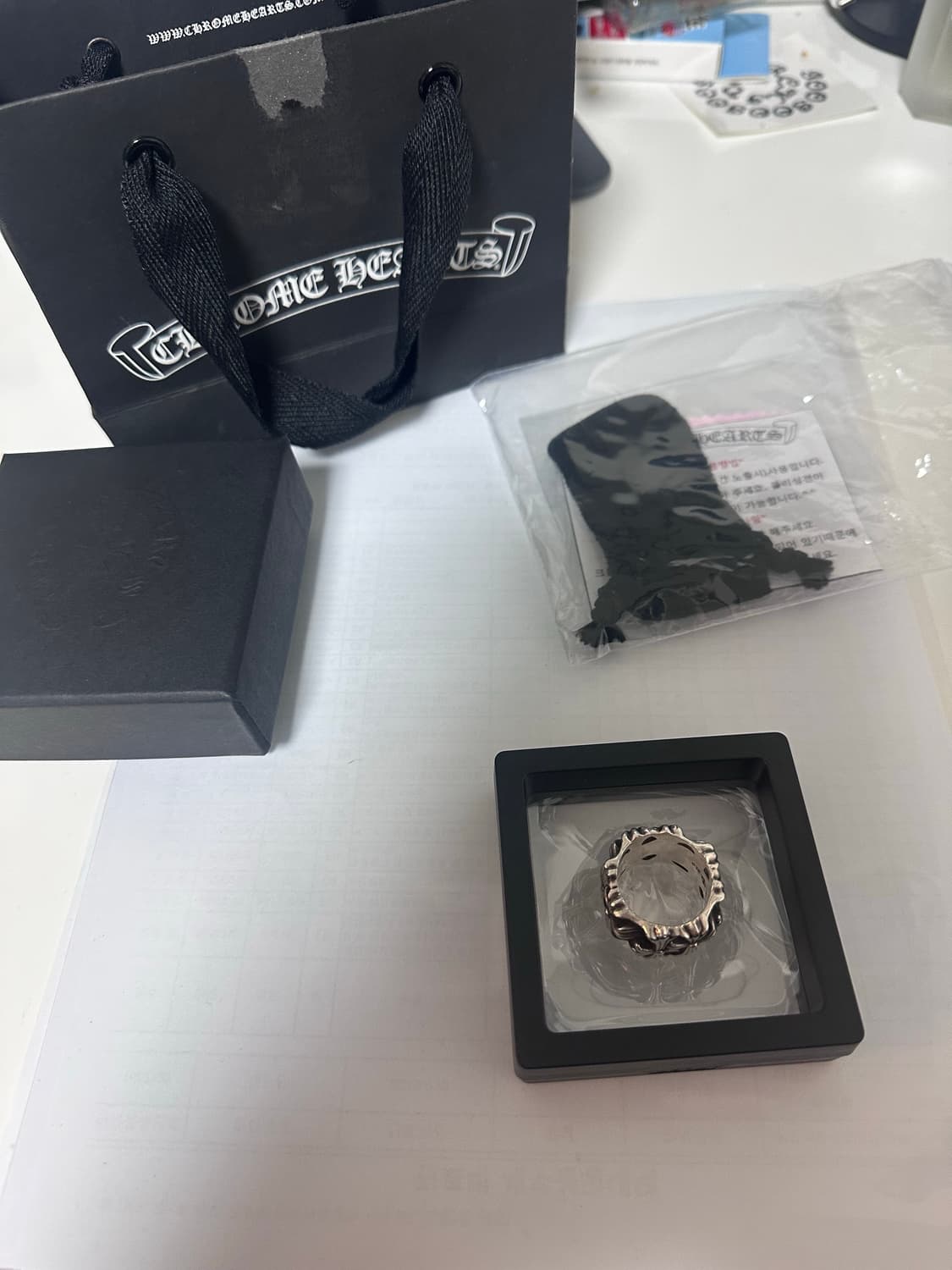 크롬하츠 세메터리 스퀘어링 us 10사이즈 판매 상품이미지1