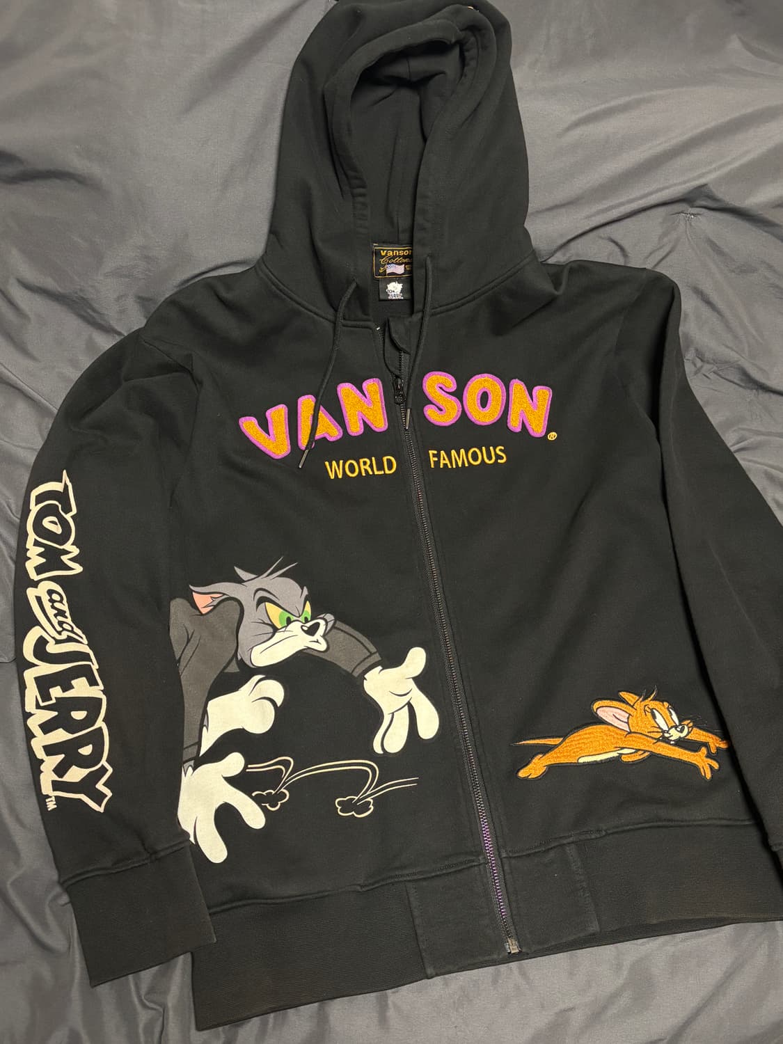 밴슨 톰과제리 자수 후드집업 XL 상품이미지1