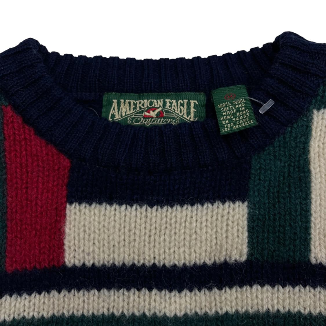 80's 아메리칸 이글 빈티지 성조기 핸드메이드 니트 M 상품이미지5