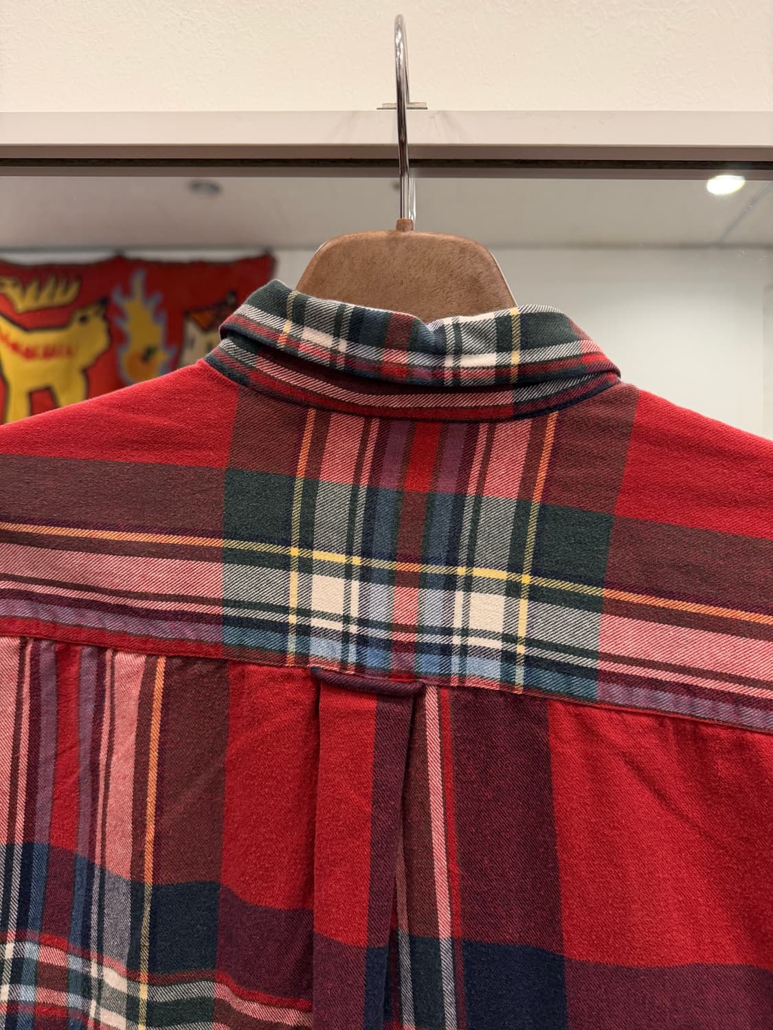 90s Nautica 노티카 코튼 플라넬 체크 셔츠 상품이미지6