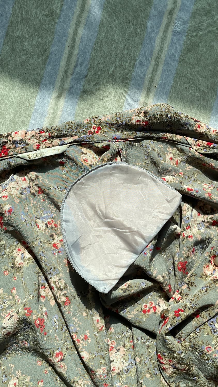 일본 빈티지 플로럴 블라우스 상품이미지6