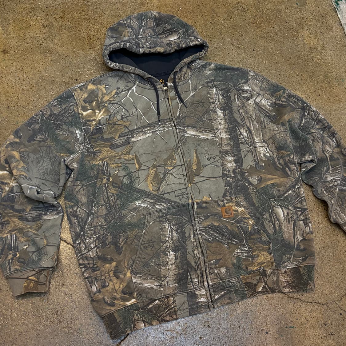 00s USA 미국 빈티지 칼하트 러얼트리 후드집업 후드티 상품이미지3