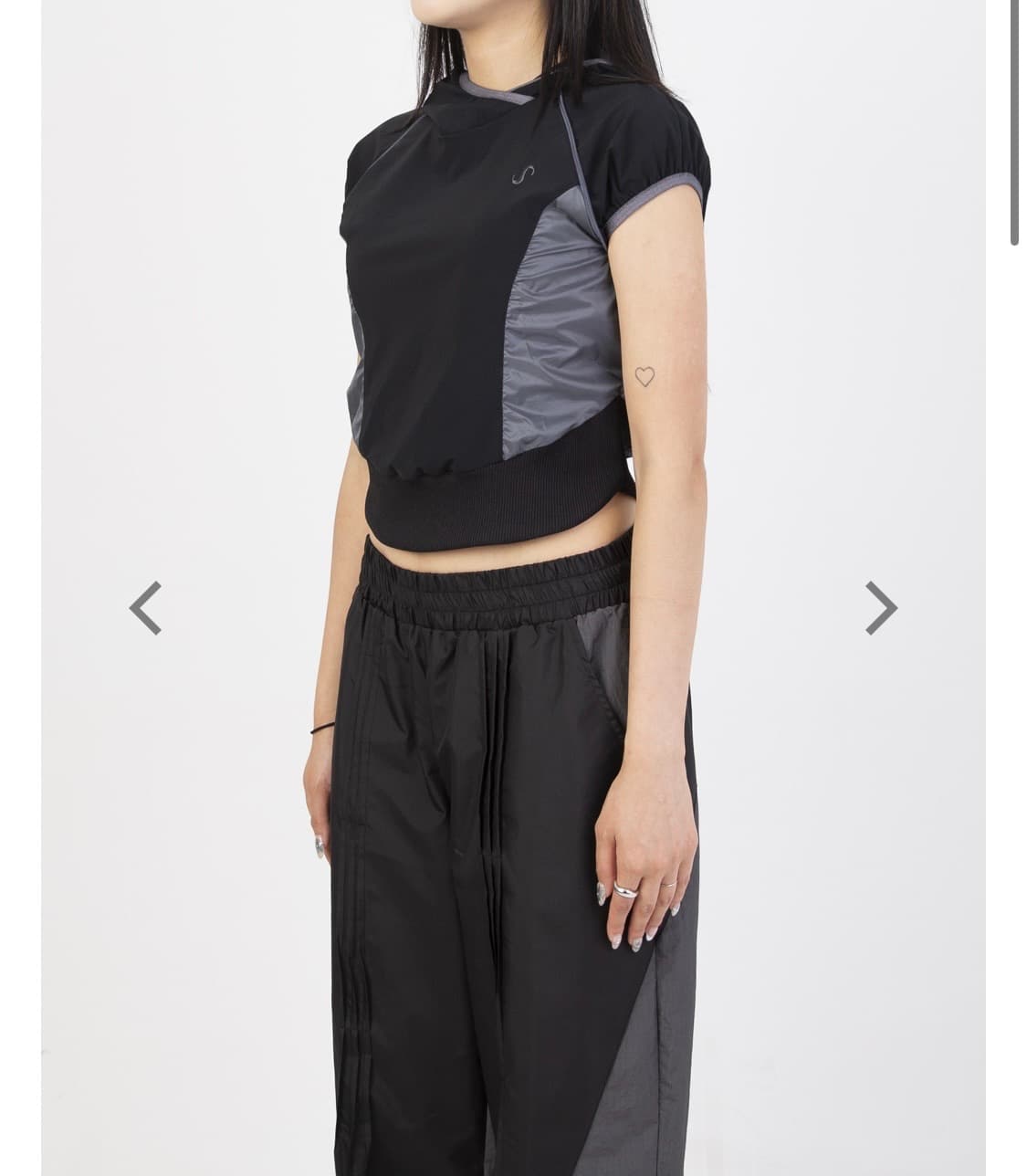 오호스 2way hoodie bolero (black) 상품이미지4