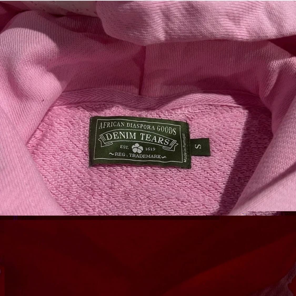 데님 티어스 더 코튼 리쓰 후드티 핑크 상품이미지5