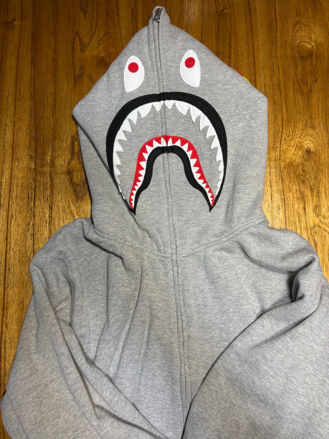 베이프 2nd 샤크 풀 후드집업 그레이 상품이미지5