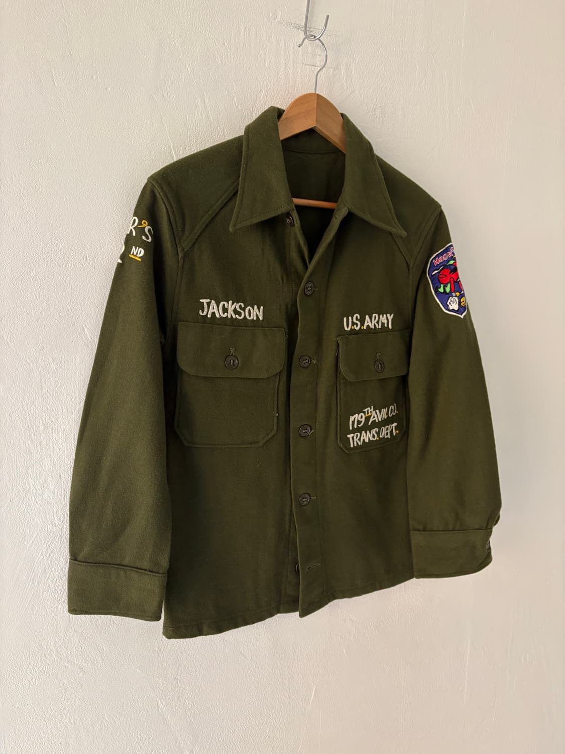 50-60's U.S Army og-108 tour wool shirt 상품이미지3