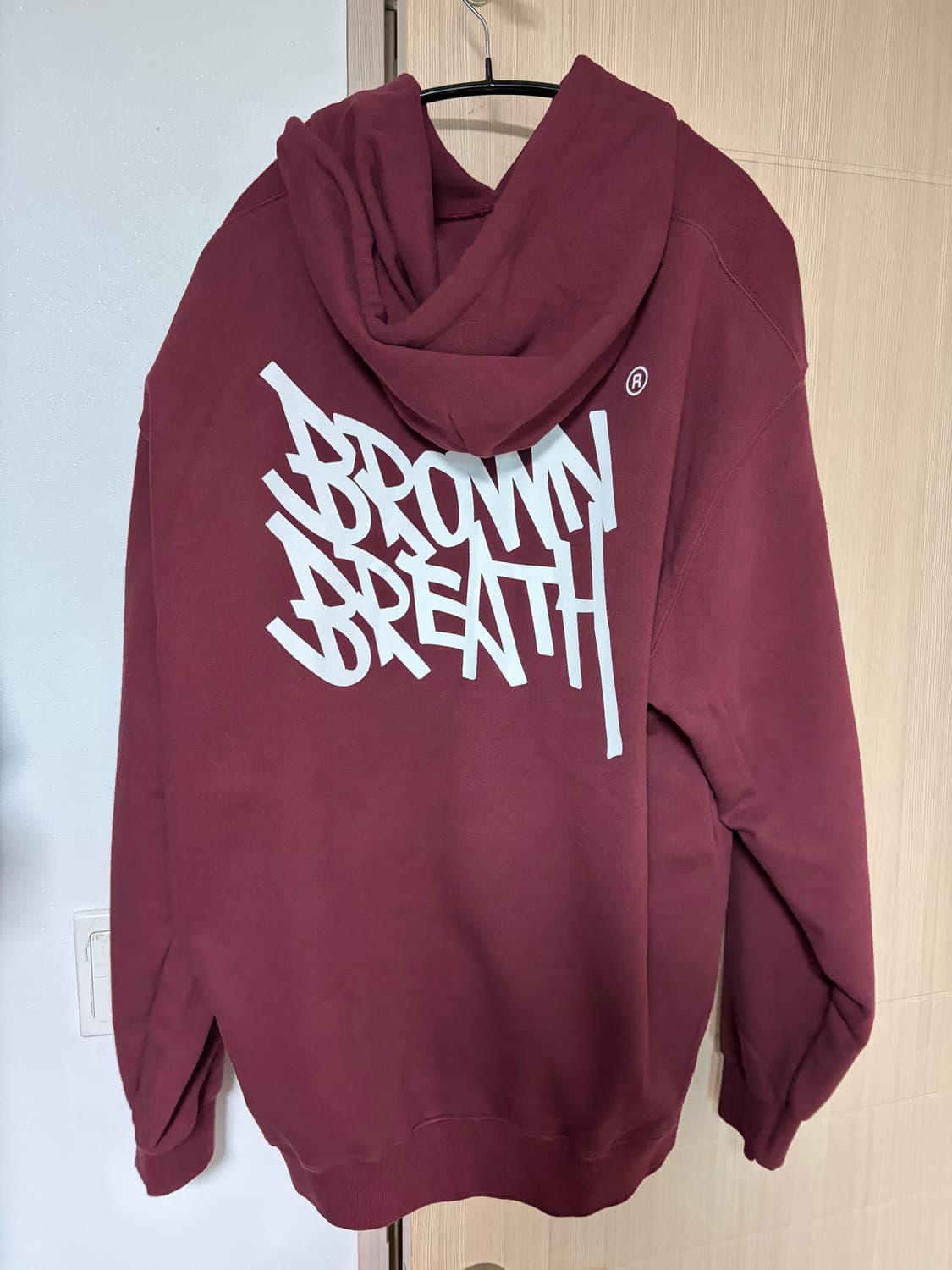 브라운브레스 후드티 버건디 xl (논기모) 상품이미지2