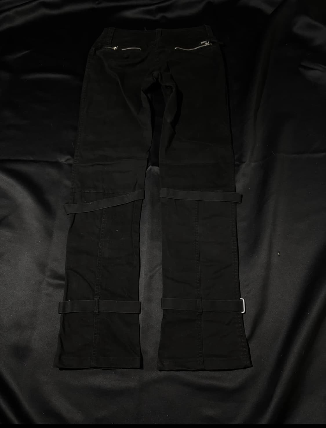 "GUESS"00's Y2K Bondage Black Pants 상품이미지7