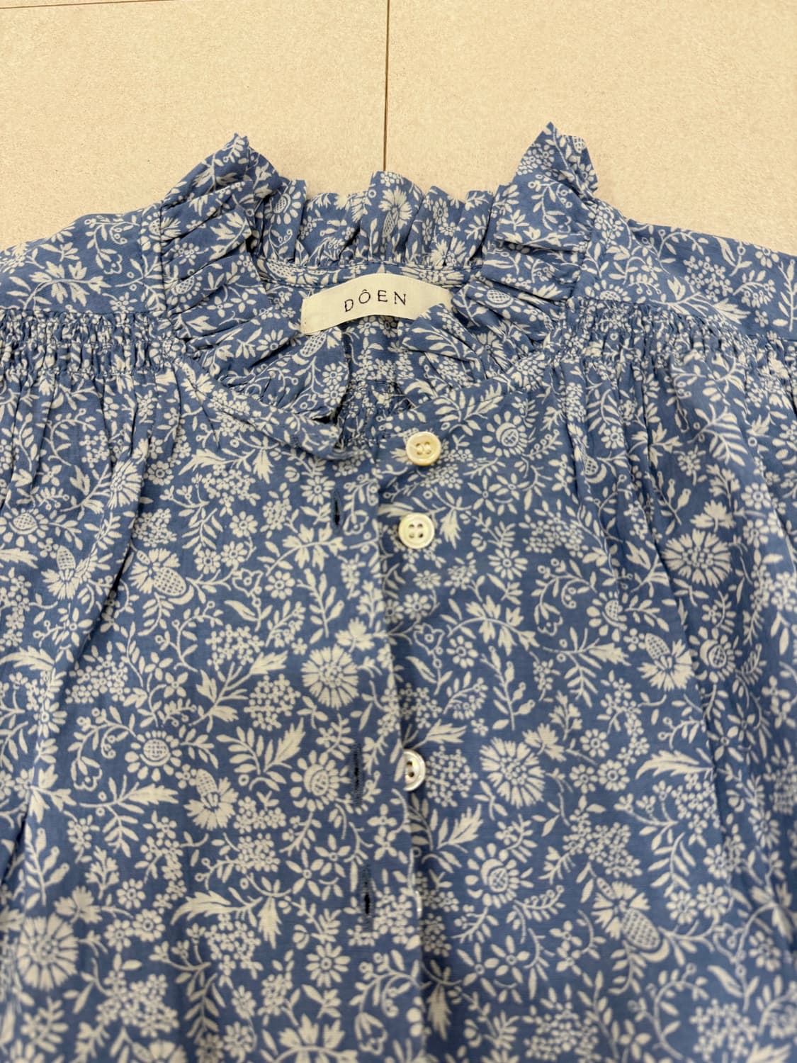 DOEN 플로럴 블라우스 XXS 상품이미지1