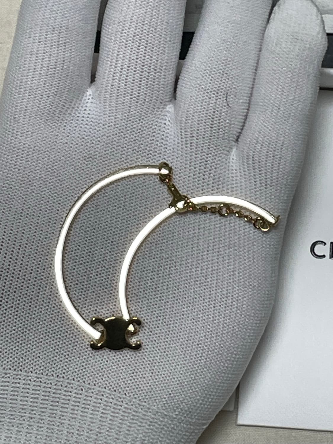 풀구성) 셀린느 트리옹프 아티큘레이티드 금장 팔찌 [os] 상품이미지6