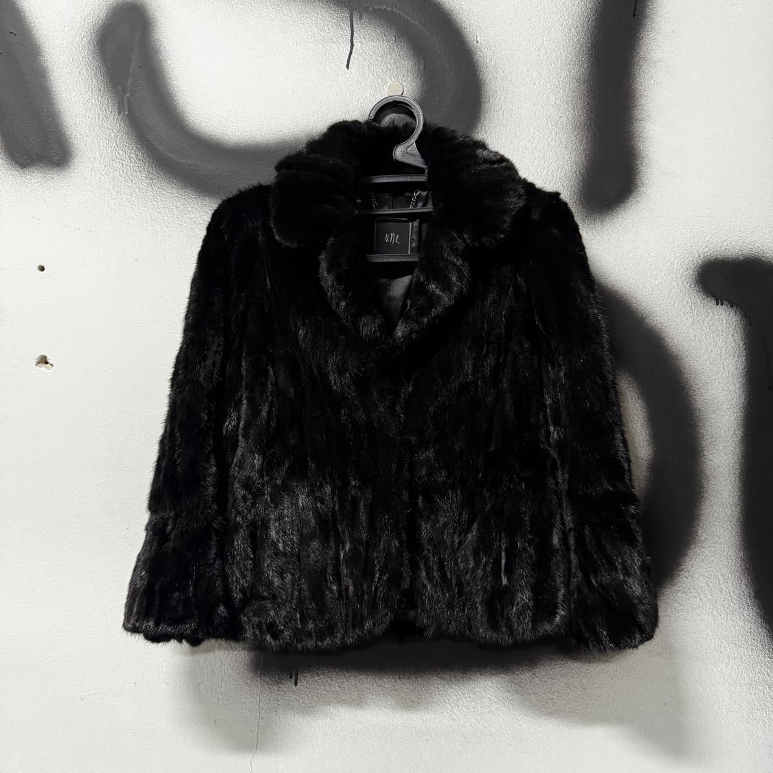 VTG 빈티지 리얼 밍크 블랙 퍼자켓 상품이미지1