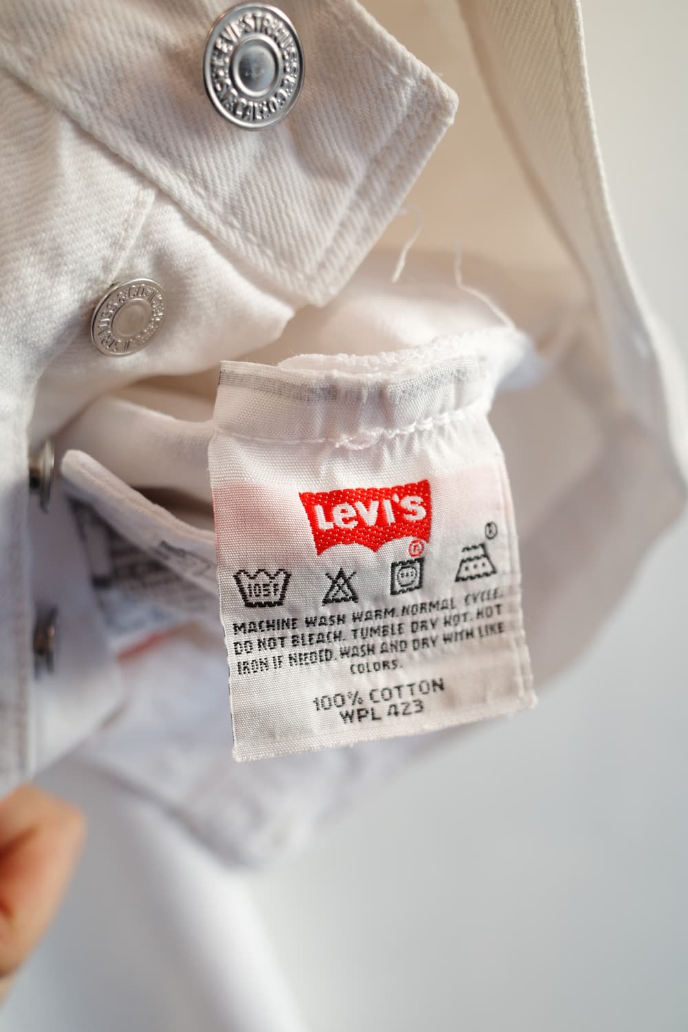 Levis 리바이스 501 화이트 팬츠 (28인치) 상품이미지5