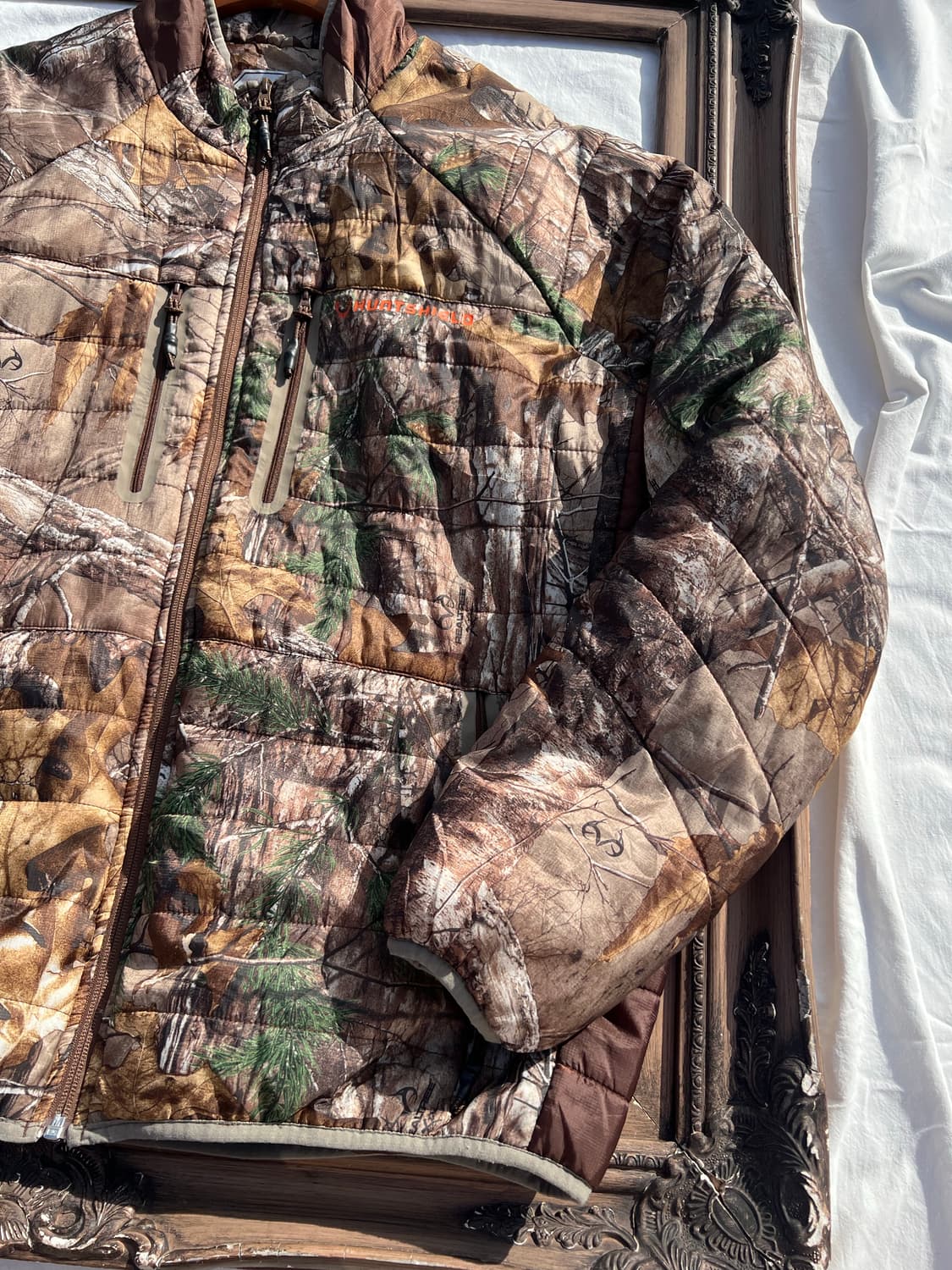 헌팅패턴 라이트패딩 자켓 상품이미지2