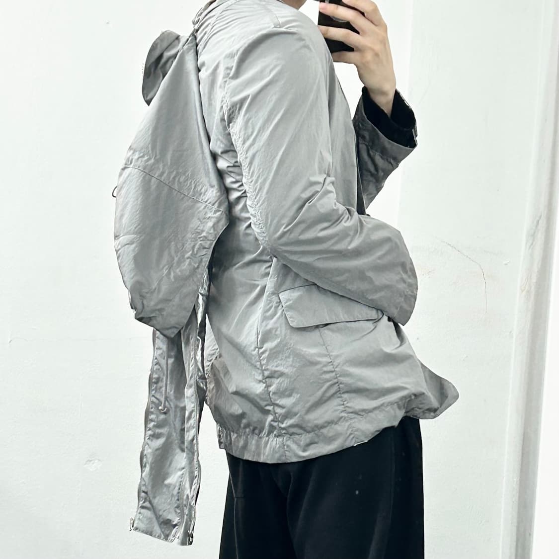 준지 20SS 리플렉티브 레이어드 후드 블레이저 자켓 상품이미지3