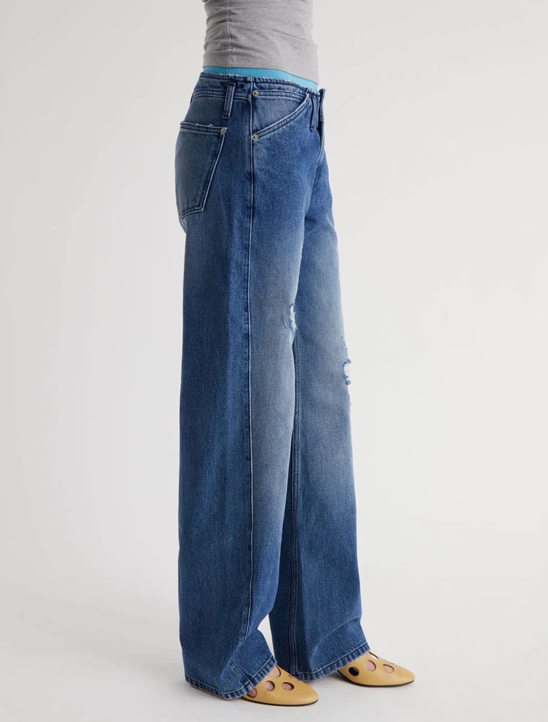 [34,36,38]팔로마울 Lonati 데님 팬츠 상품이미지6