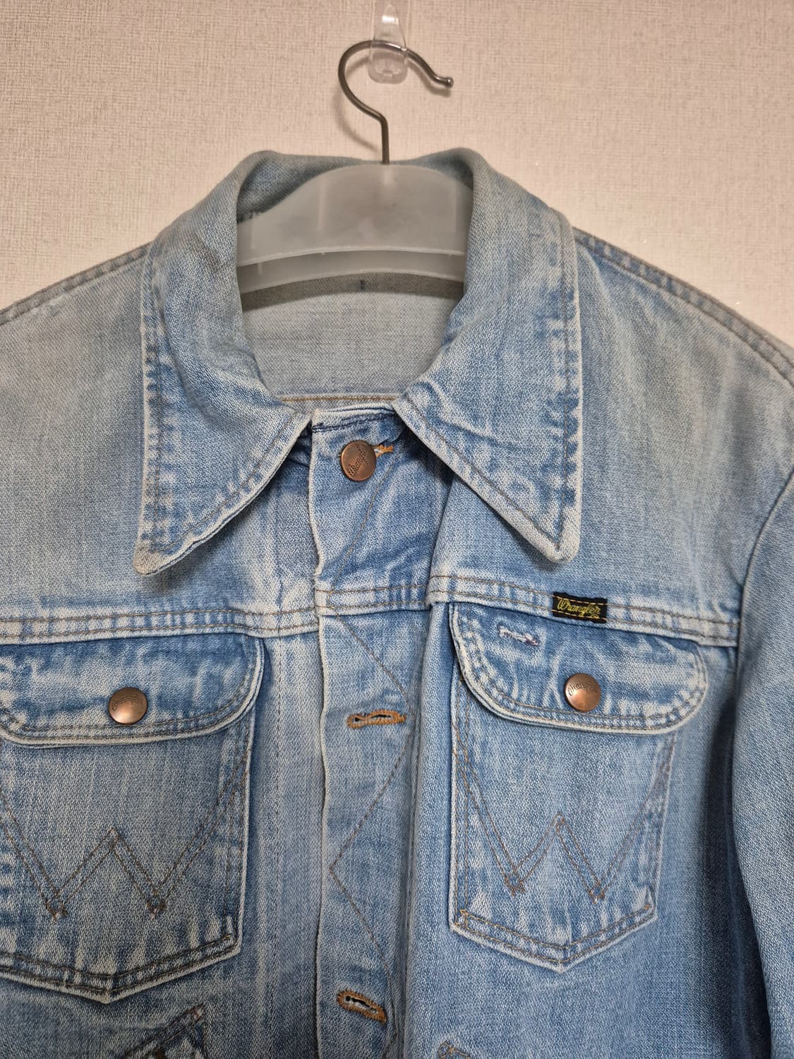 60-70s made in USA 랭글러 124mj 셀비지 데님자켓 상품이미지3