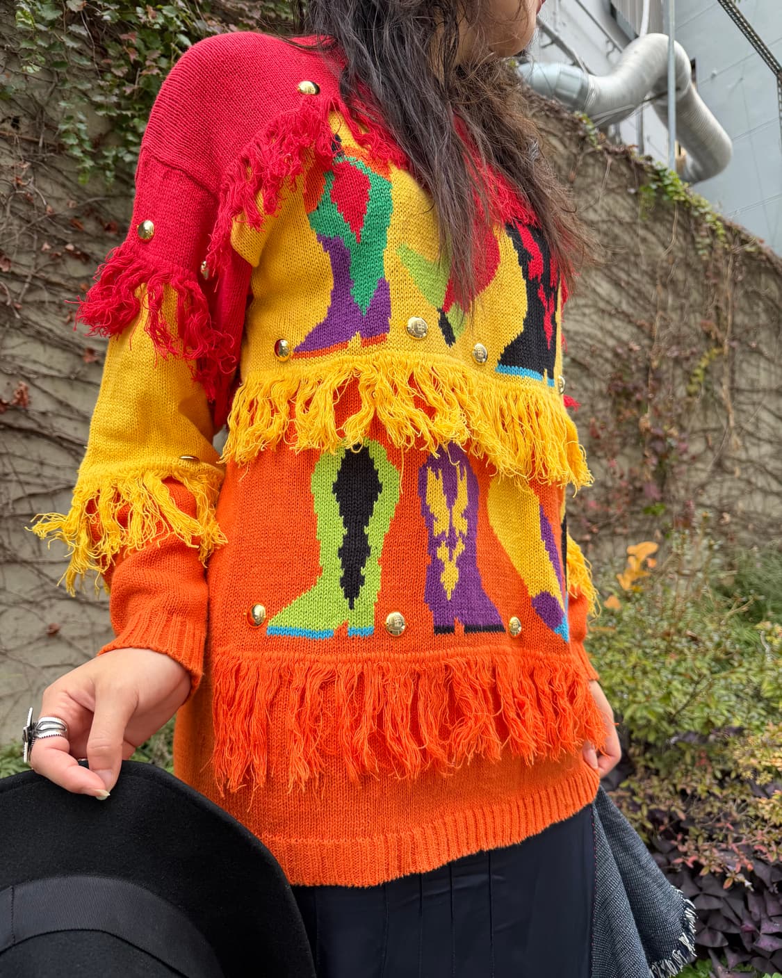 빈티지 SPREE INTERNATIONAL 패턴 니트 상품이미지6