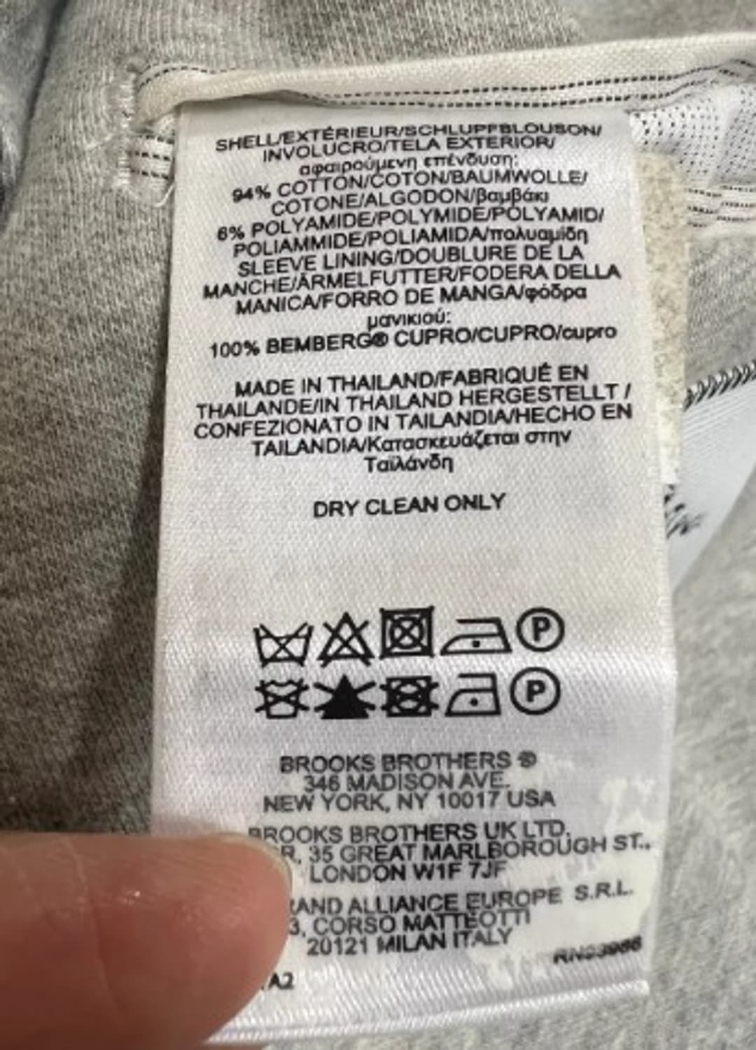 한섬블랙플리스 Black Fleece 톰브라운면자켓 95 상품이미지6