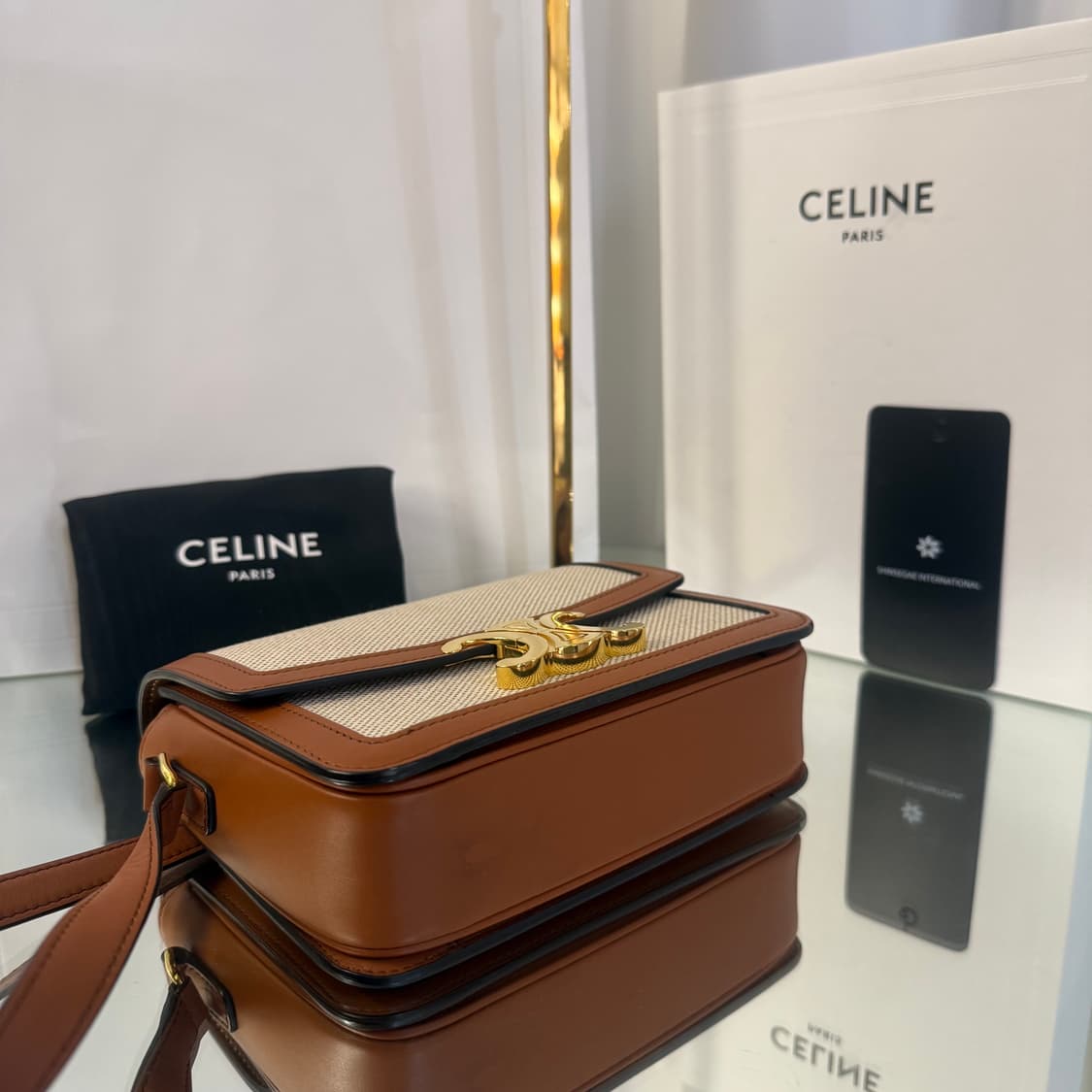 셀린느 텍스타일 틴 트리옹프 백 숄더백 상품이미지6