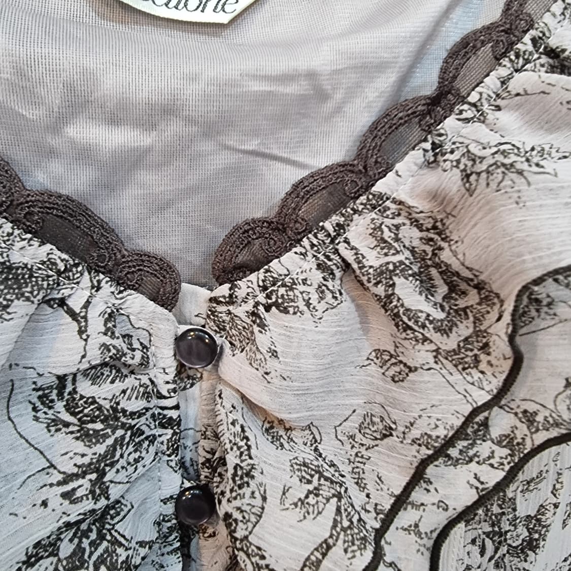 플라워 프릴 튜닉 캐미솔 상품이미지2