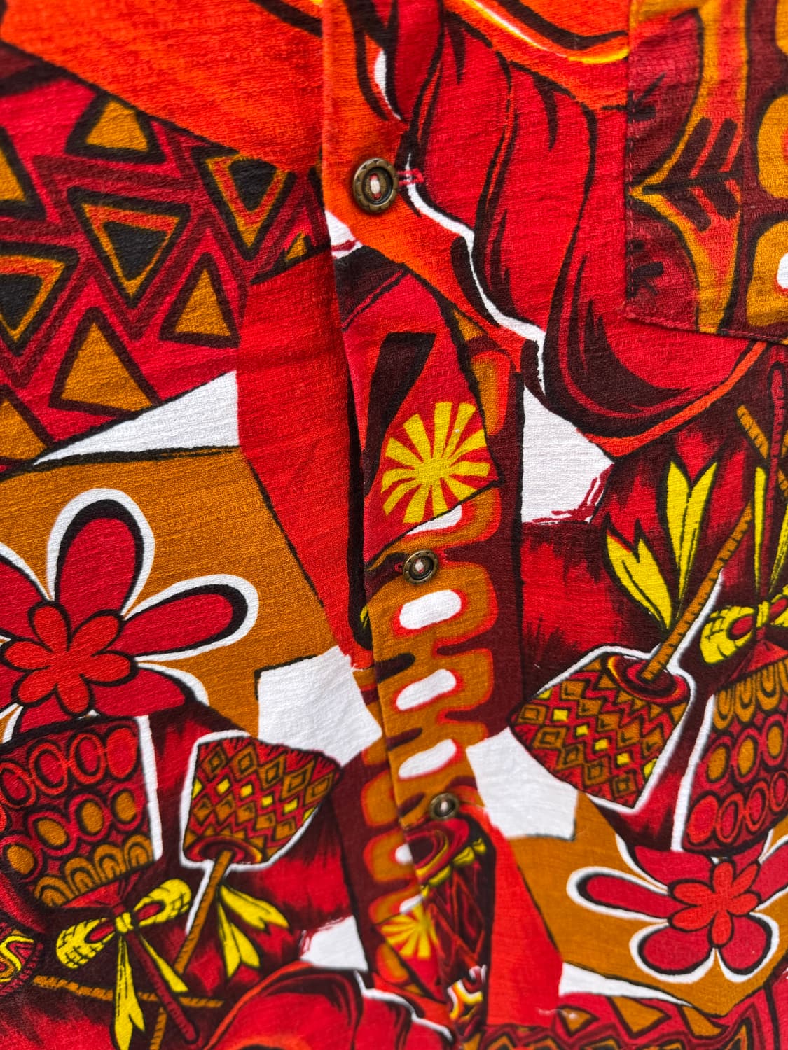 60~70s 빈티지 마원단 하와이안 셔츠 made in hawaii 상품이미지4