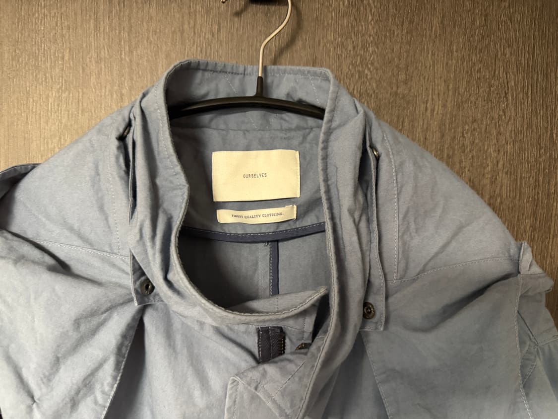 [1]Washed cotton mods parka blue 상품이미지3