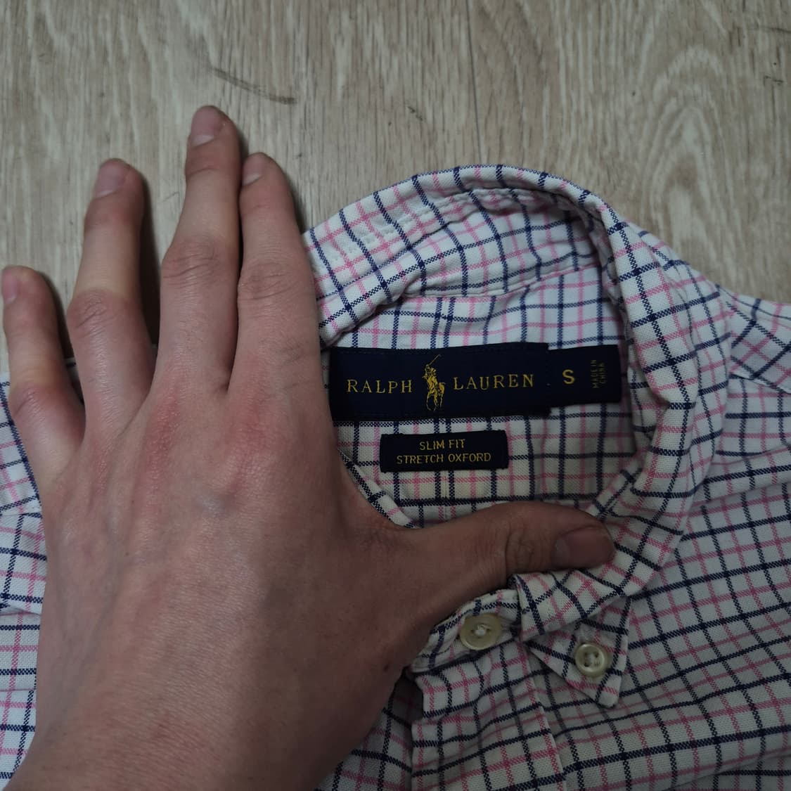 폴로 랄프로렌 스몰포니 옥스포드 체크 셔츠 S(90) 상품이미지5