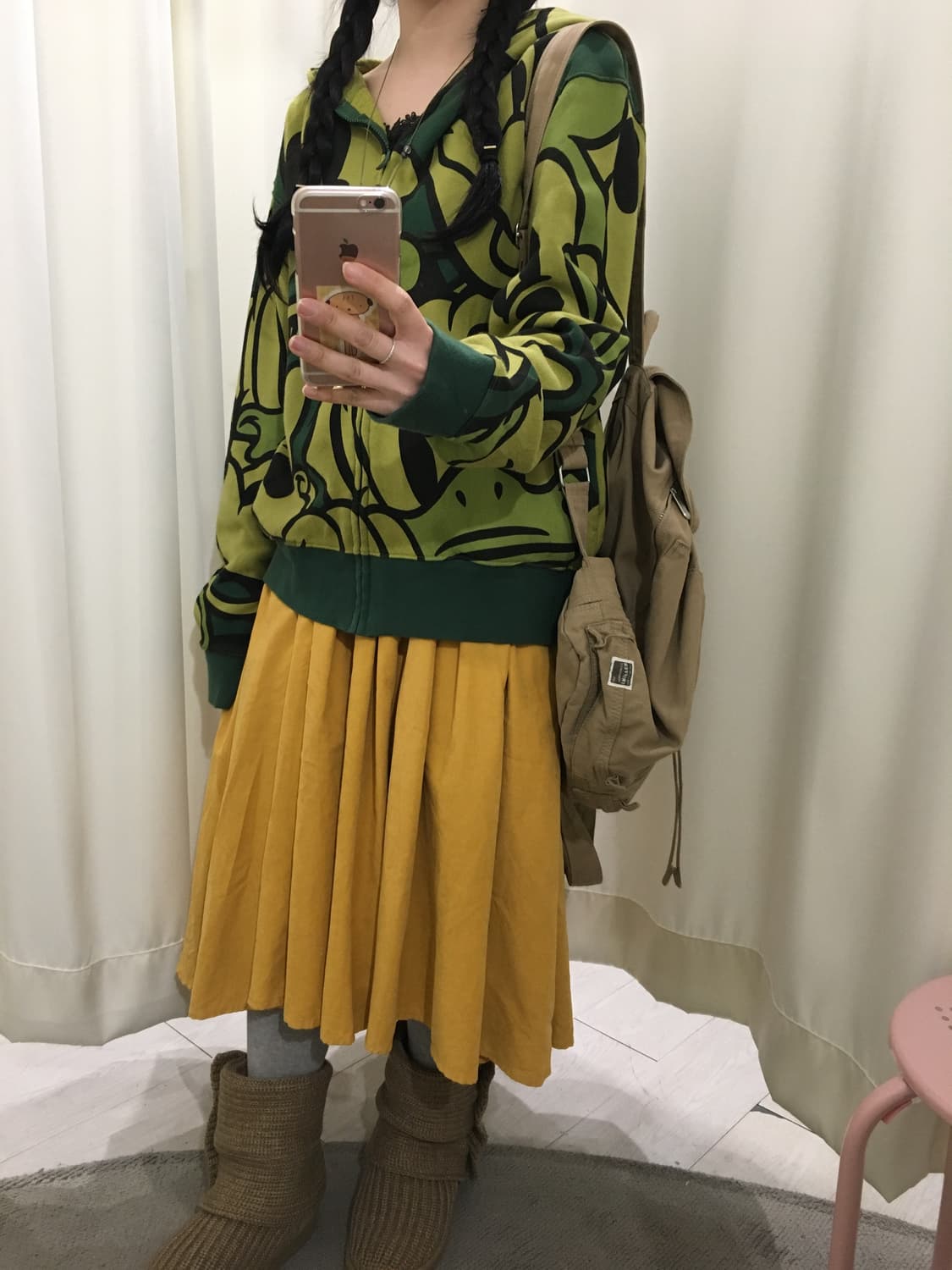 disney pattern hoodie zip-up 상품이미지4