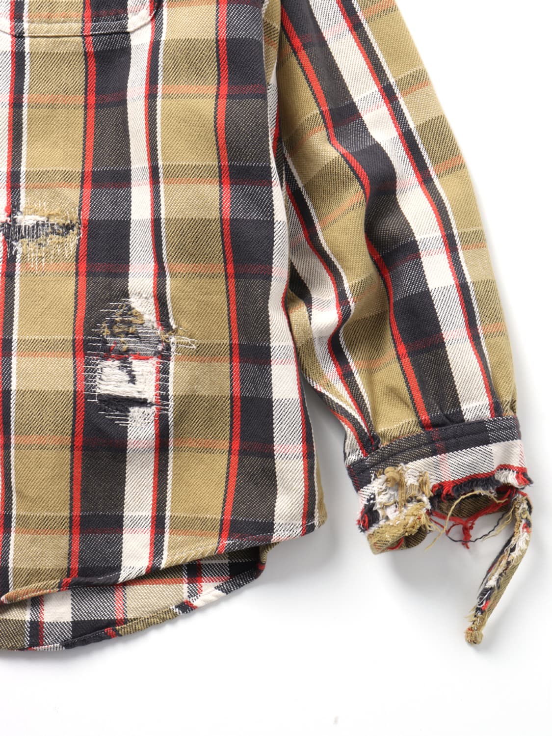 바우와우 BOWWOW Repair Ageing Flannel Shirts 상품이미지7