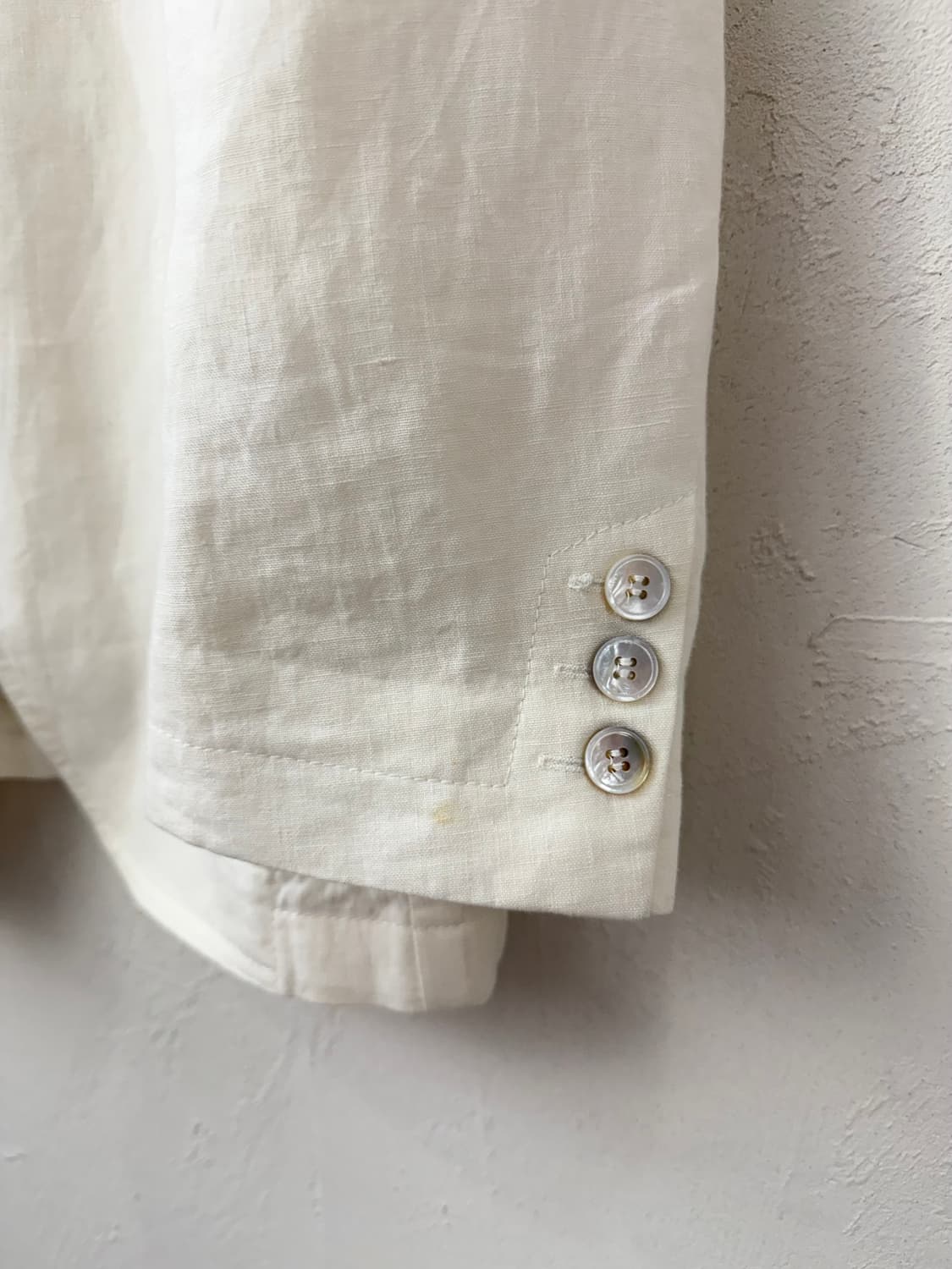 90s 이태리 리넨 테일러드 자켓 상품이미지3