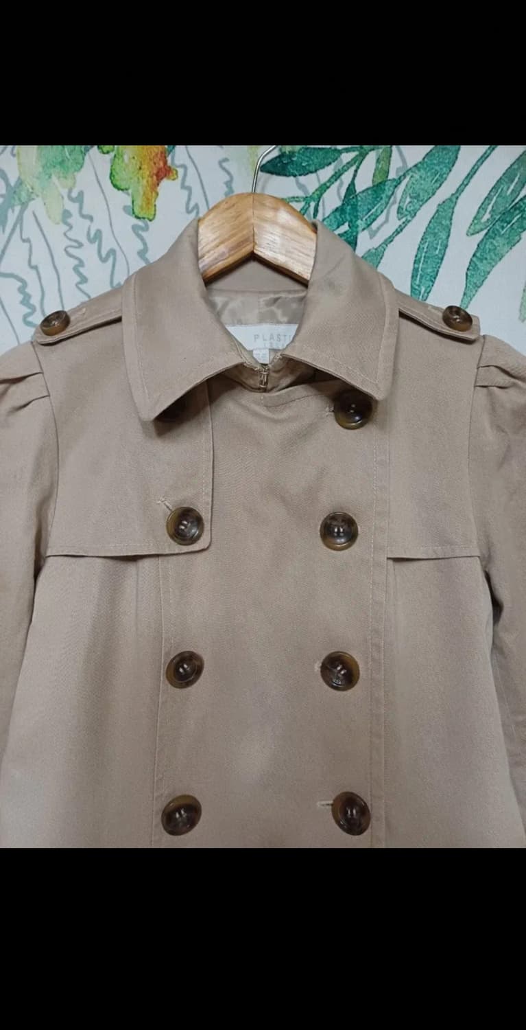 플라스틱 아일랜드 하프 트렌치 코트 자켓  상품이미지8