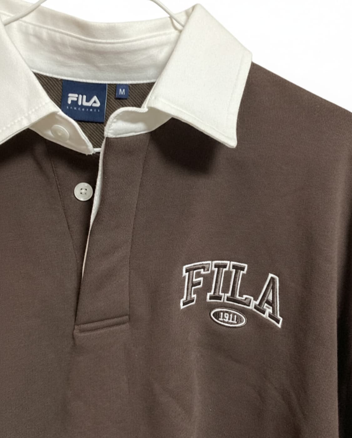 FILA휠라 초코맛 럭비 맨투맨/강민경,한소희착용 상품이미지4