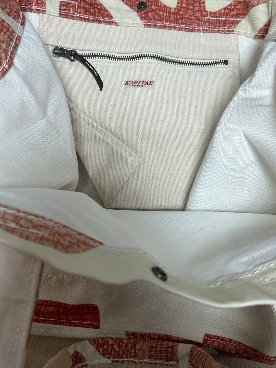 KAPITAL 캐피탈 캔버스 브라운 숄더백 상품이미지4