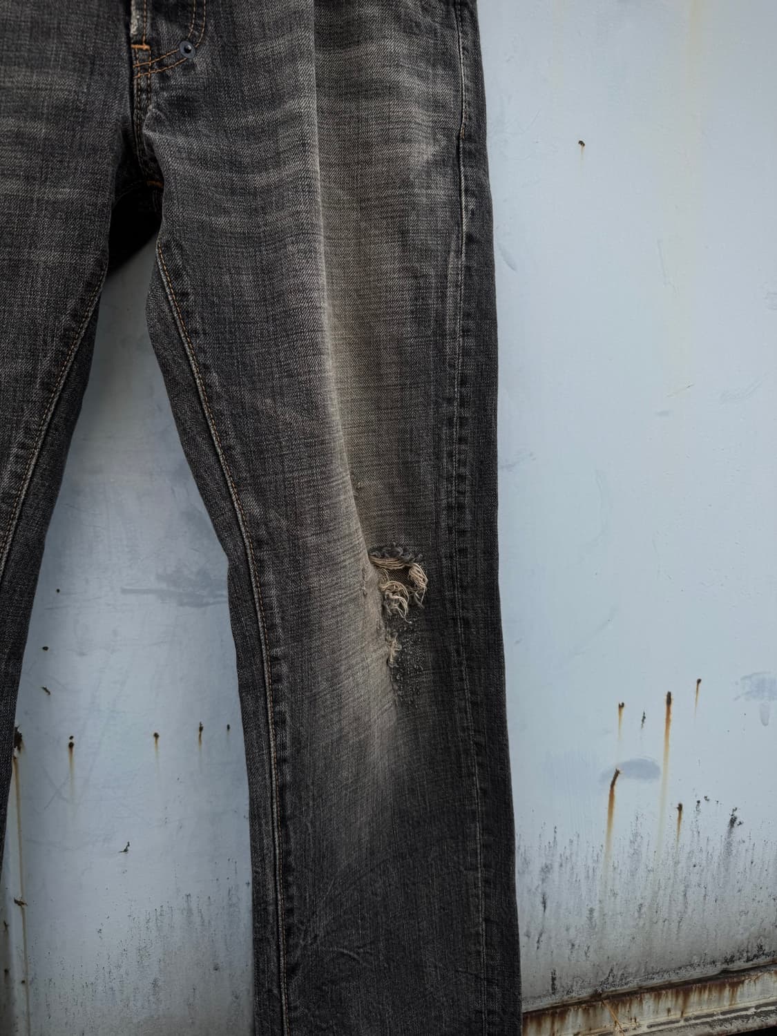 Washed Straight Denim Pants 상품이미지3